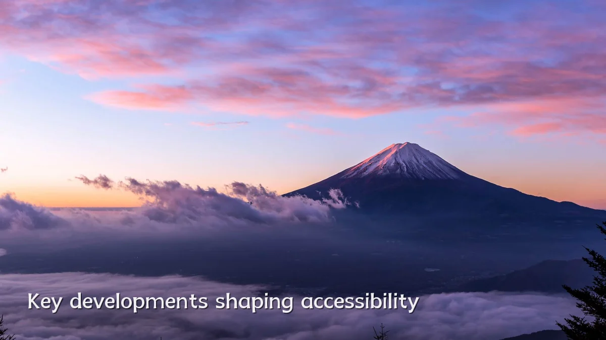 Key developments shaping accessibility
